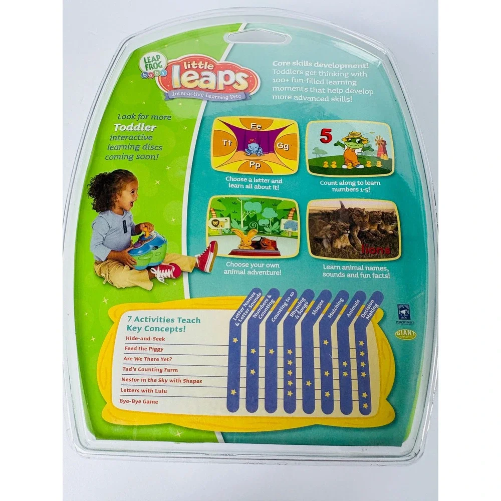 LeapFrog Little Leaps Leap Ahead‎ Toddler 24+ Months Blue NIB Learning Disc